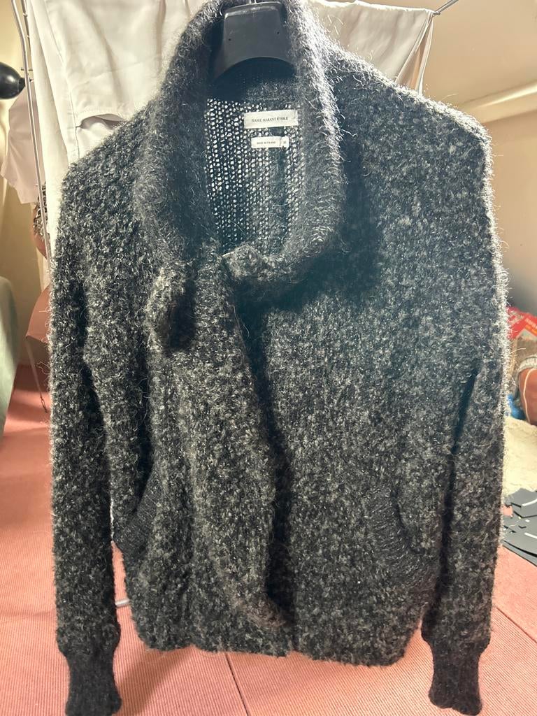 Isabel Marant Étoile Gebreid Vest Maat 36, Ophalen of Verzenden, Zo goed als nieuw, Maat 36 (S), Grijs