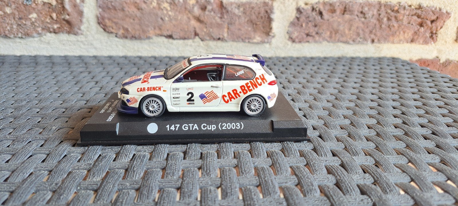 Alfa Romeo 147 GTA Cup 2003 Larini., Hobby en Vrije tijd, Modelauto's | 1:43, Ophalen of Verzenden, Nieuw, Auto, Overige merken