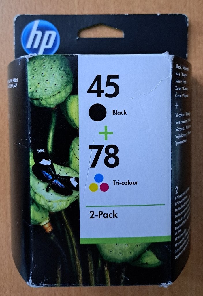 HP 45 + 78 in de verpakking, Computers en Software, Printerbenodigdheden, Ophalen of Verzenden, Nieuw, Cartridge, HP