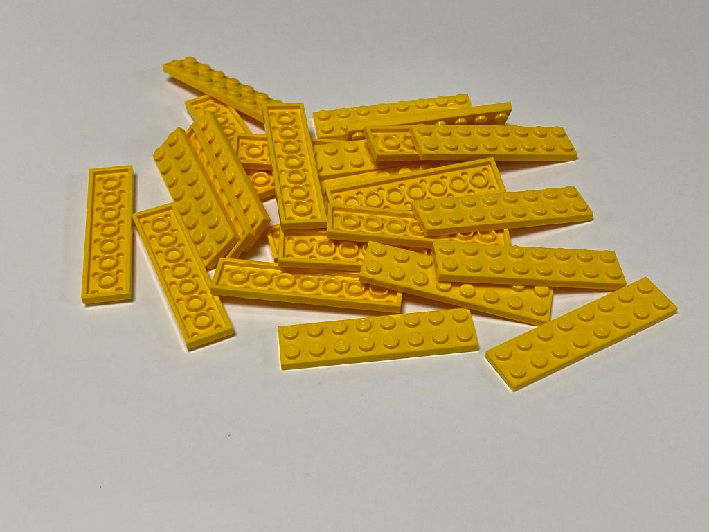 Partij 25x nieuwe 2x8 Lego plaatjes in diverse kleuren, Overige thema's, Lego, Nieuw, Ophalen of Verzenden