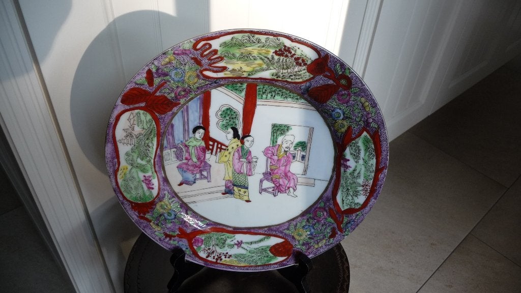 Chinese bord 2 - 26.5 cm, Antiek en Kunst, Ophalen of Verzenden