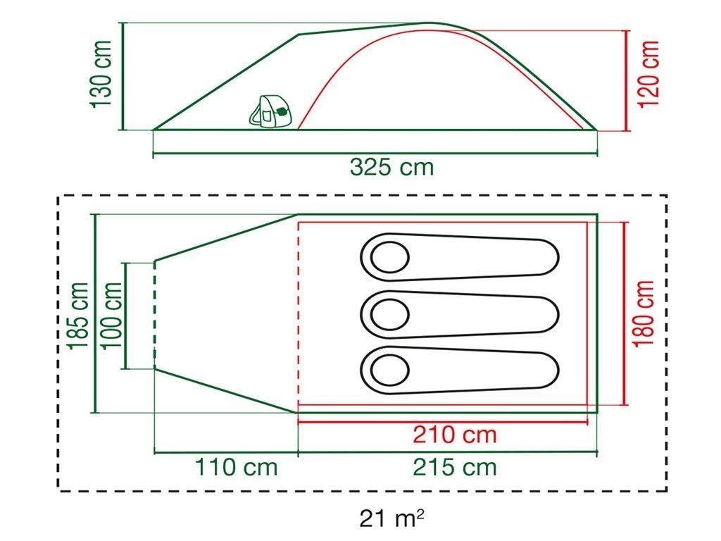 Coleman Kobuk Valley 3 Plus Vierpersoons bijzet tent Nieuw, Coleman, Minervum Breda, Nieuw, Ophalen of Verzenden