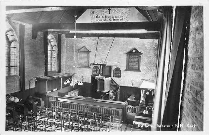 301-402-035 Ritthem Kerk, Verzenden, Voor 1920, Zeeland