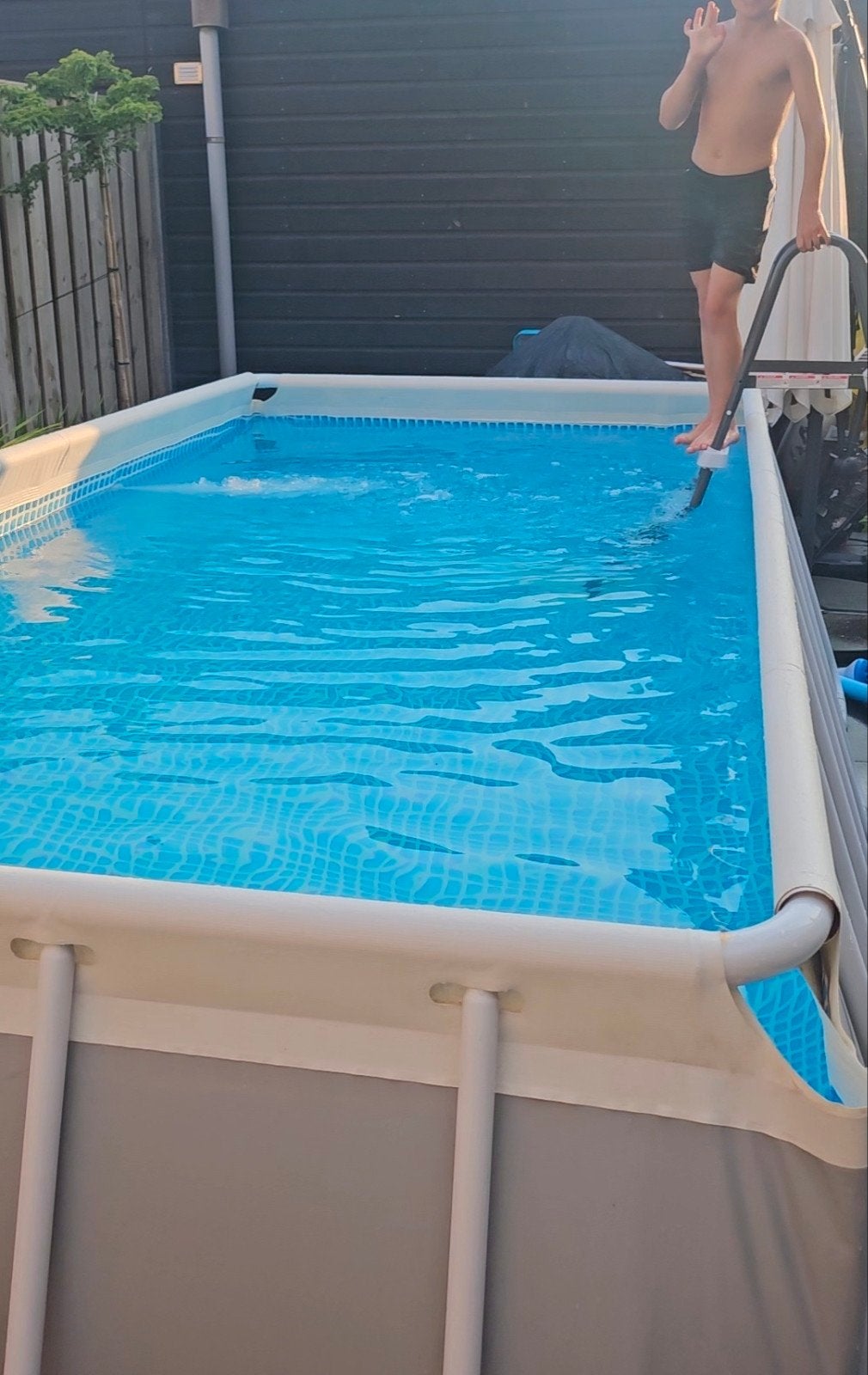 Intex prism 4x2x1 (pomp ongebruikt), Ophalen, 200 tot 300 cm, Zo goed als nieuw, 400 cm of meer