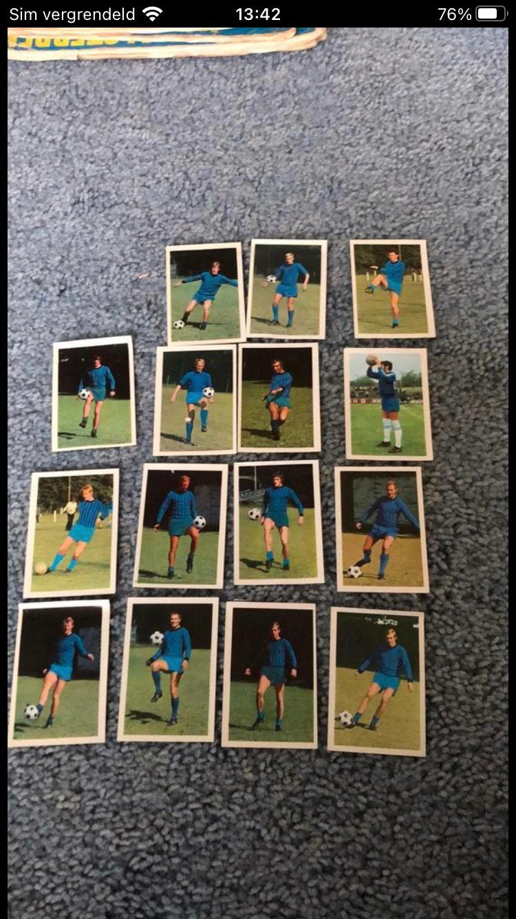Dws panini vanderhout 1970-1971, Ophalen of Verzenden, Gebruikt, Buitenlandse clubs, Poster, Plaatje of Sticker