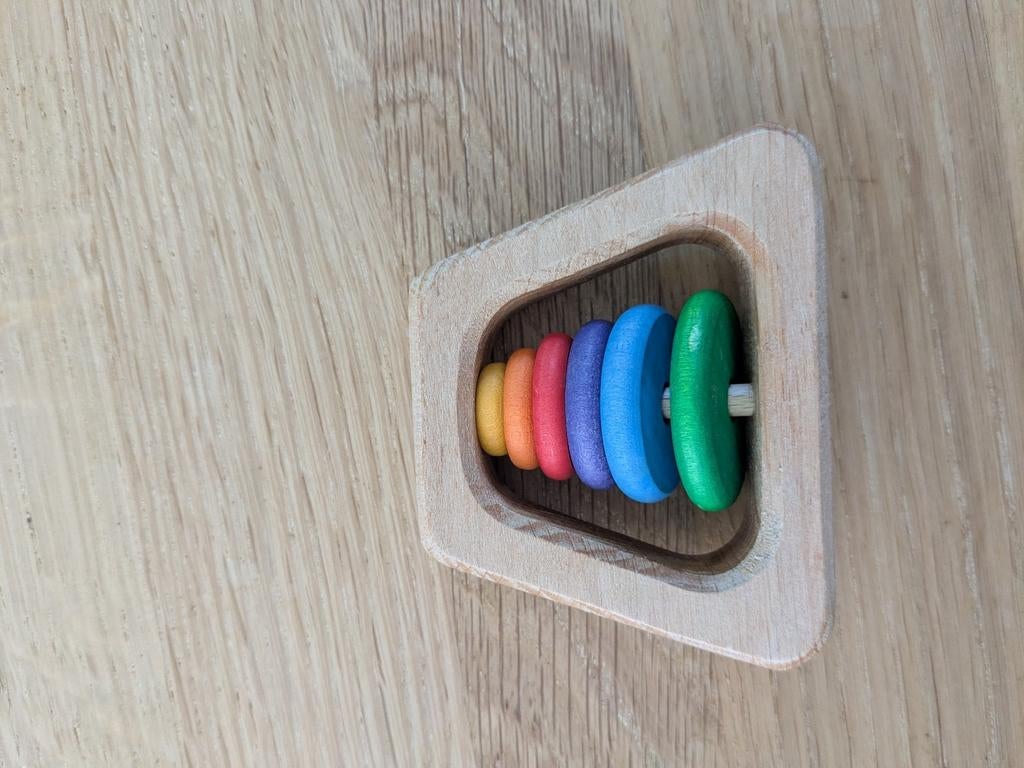 Grimm's Montessori Houten Rammelaar Elzenhout, Ophalen of Verzenden