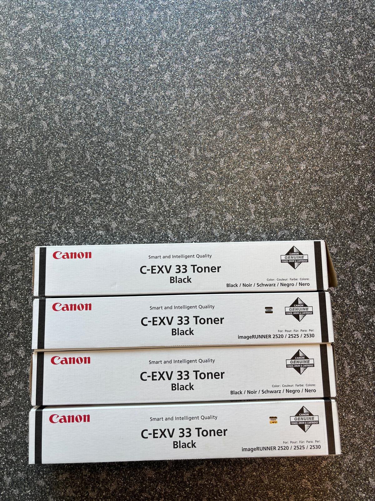 4x Originele Canon C-EXV33 Toner Zwart Nieuw, Computers en Software, Printerbenodigdheden, Ophalen, Nieuw, Toner