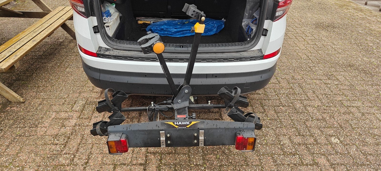 Hawk fietsendrager ebike kantelbaar., Auto diversen, Fietsendragers, Ophalen, Trekhaakdrager