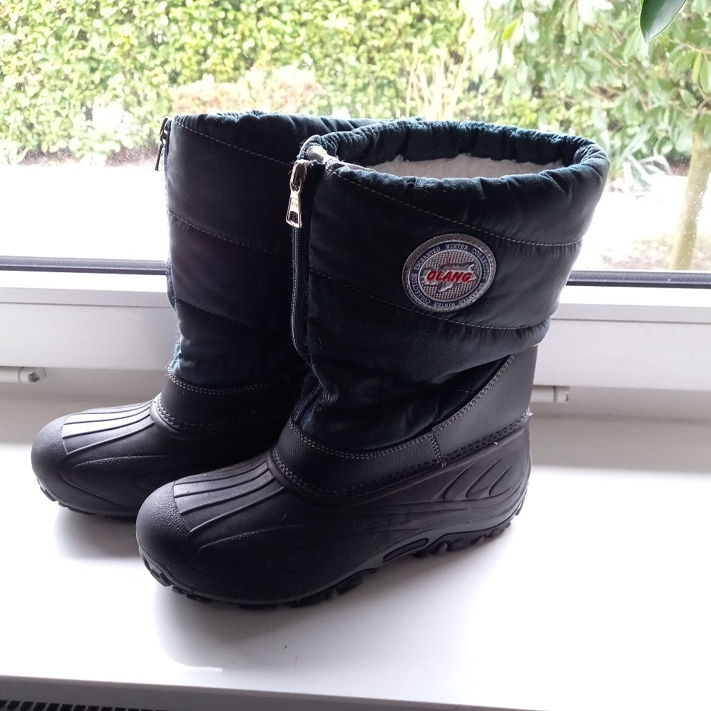 Olang zwarte snowboots bont gevoerd maat 36., Kinderen en Baby's, Kinderkleding | Schoenen en Sokken, Gebruikt, Jongen of Meisje