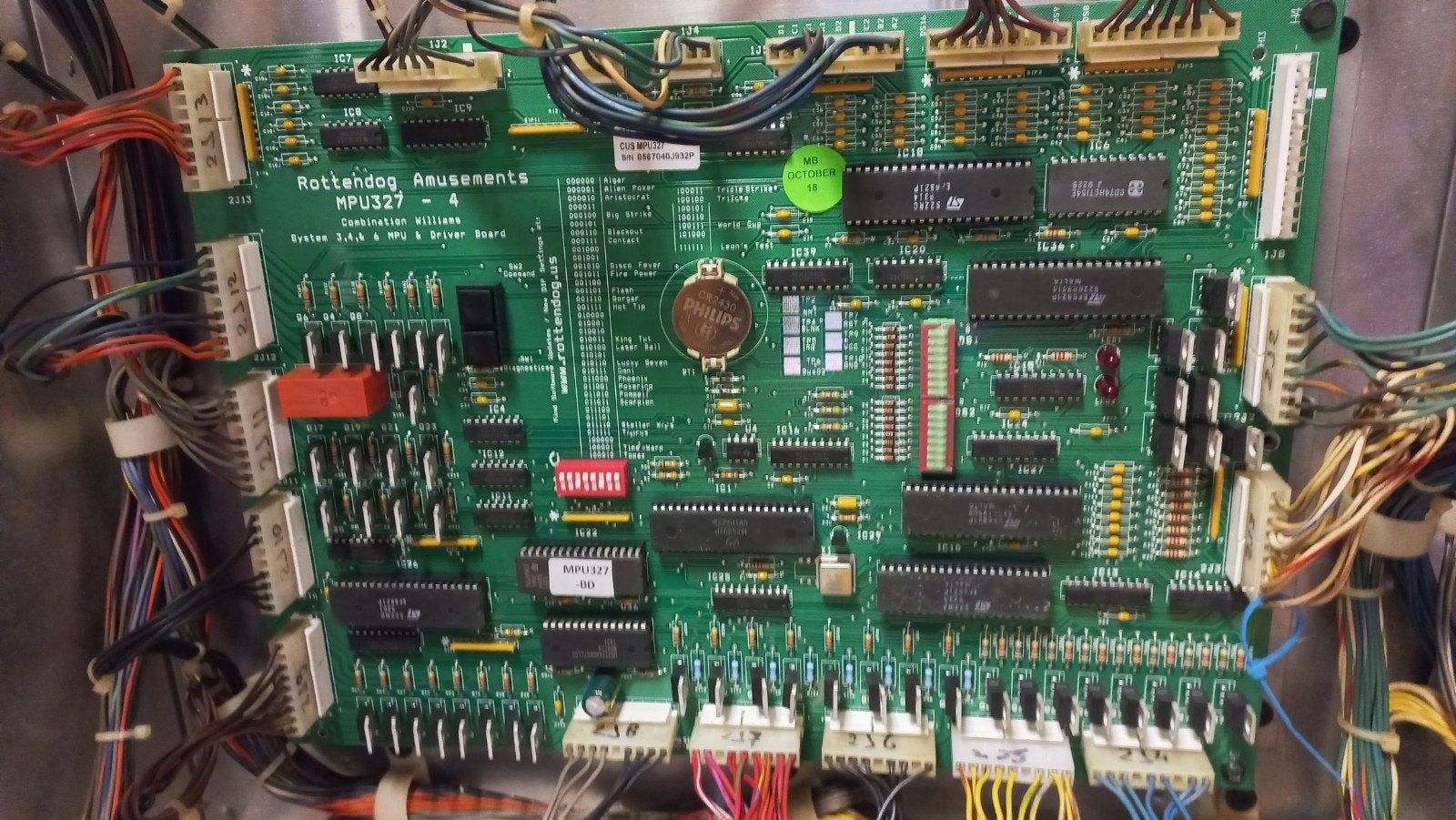 Rottendog MPU327 System 3.4 & 6 MPU & Driver Board, Verzamelen, Automaten | Flipperkasten, Gebruikt, Elektronisch, Ophalen of Verzenden