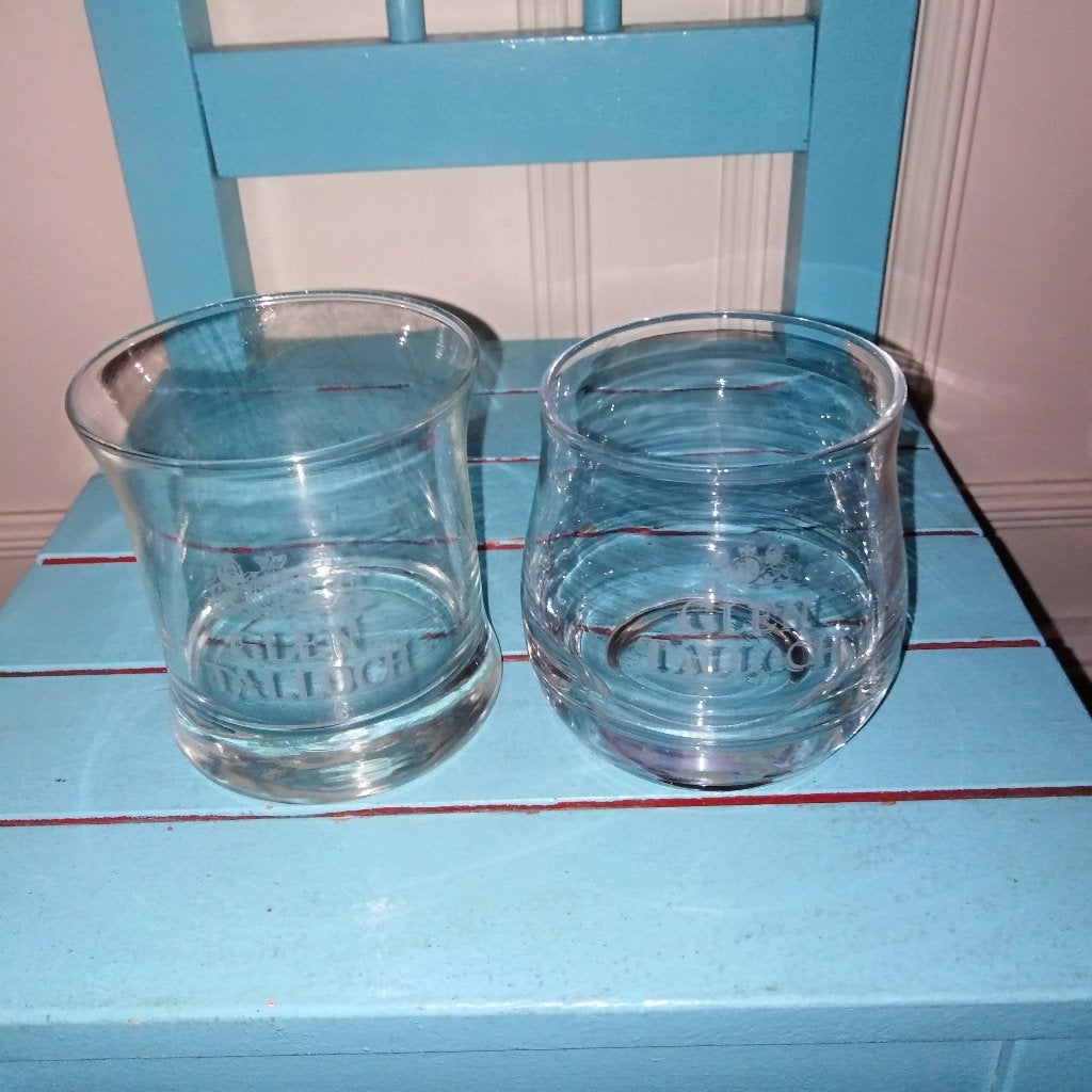 Glen Talloch whisky glazen 2 stuks, Ophalen, Zo goed als nieuw, Overige typen
