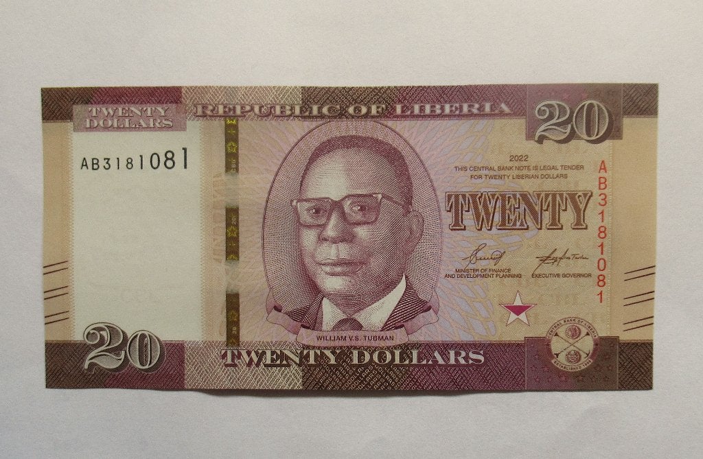 Liberia 20 Dollars  2022, Postzegels en Munten, Verzenden, Overige landen