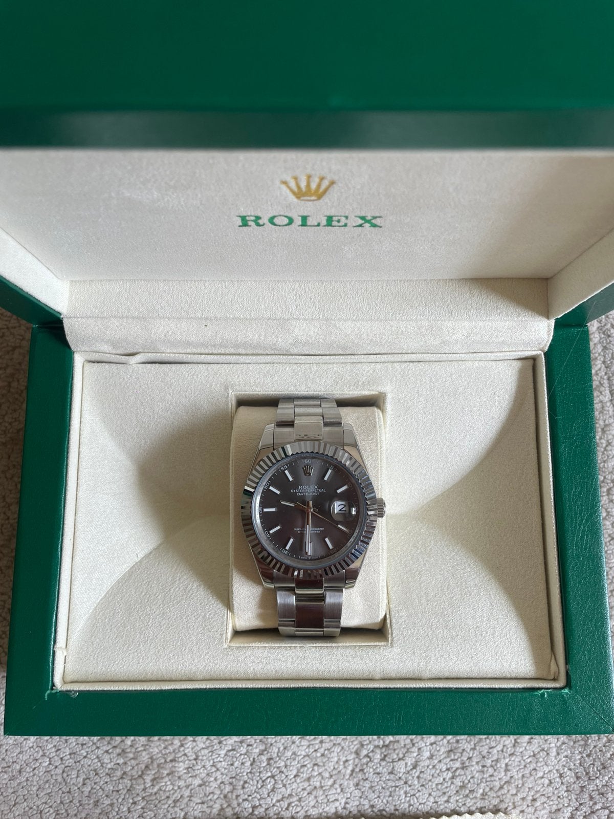 Rolex oyster perpetual datejust, Overige materialen, Rolex, Polshorloge, Overige materialen