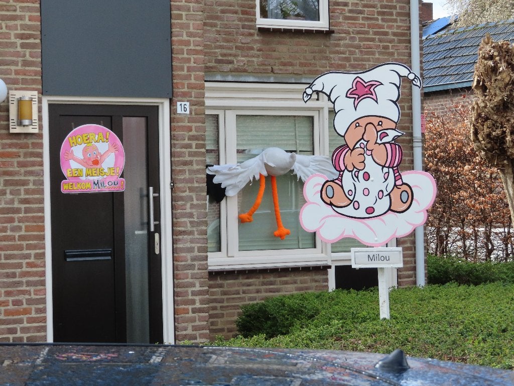 Geboorteborden / geboortebord / kraambord goedkoop huren., Ophalen, Nieuw, Geboortebord