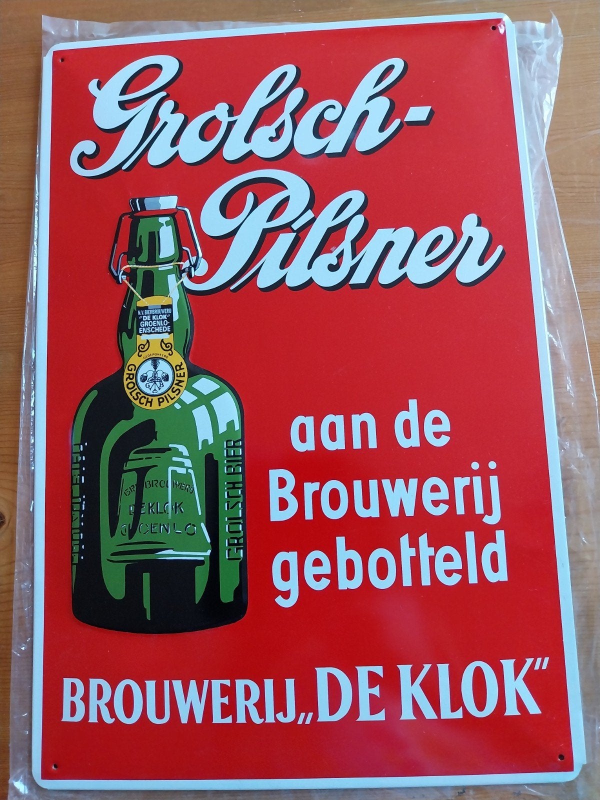 metalen reclamebord, Ophalen, Nieuw
