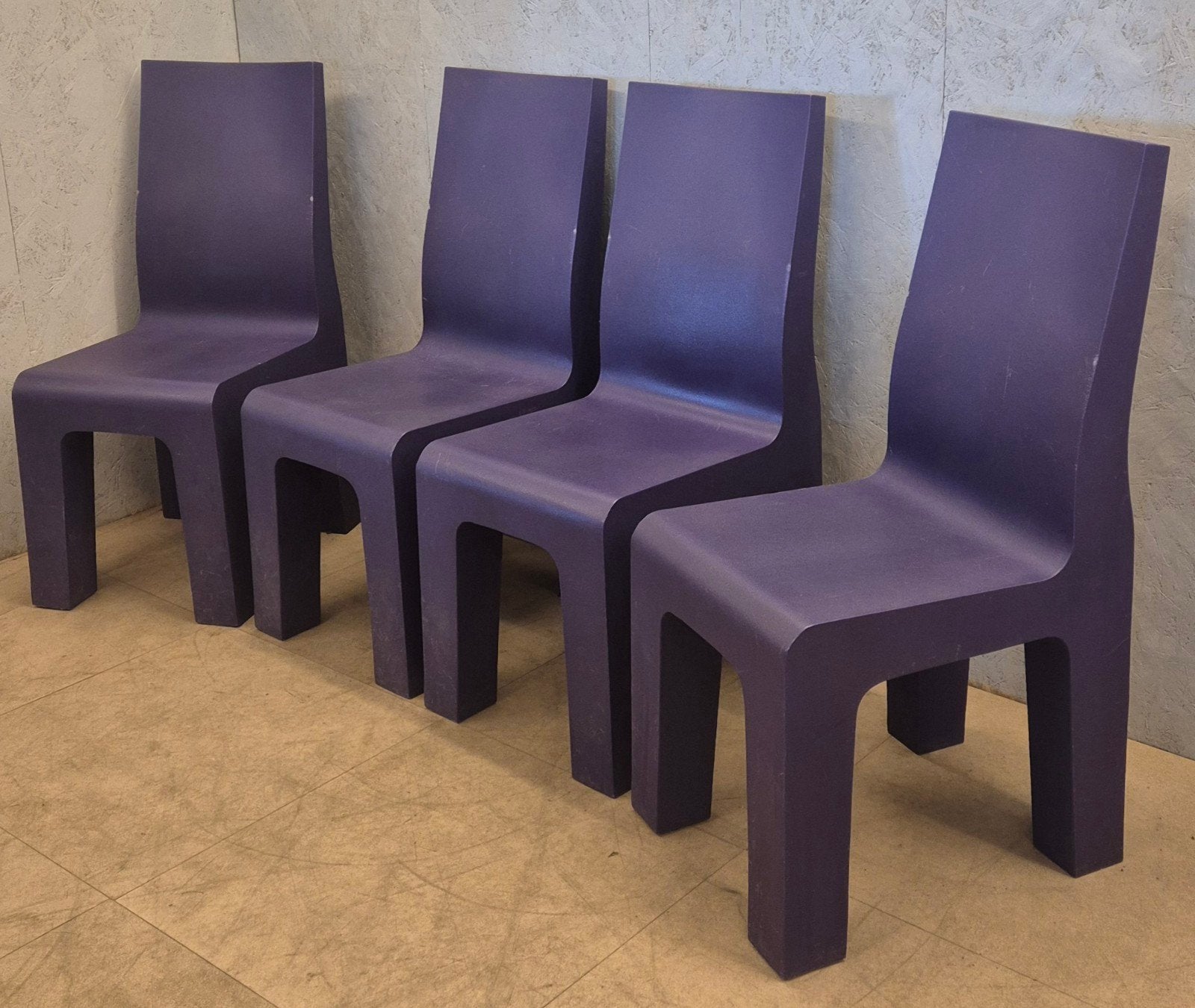 Originele Richard Hutten Centraal Museum stoelen paars, Ophalen, Kunststof, Gebruikt, Overige kleuren