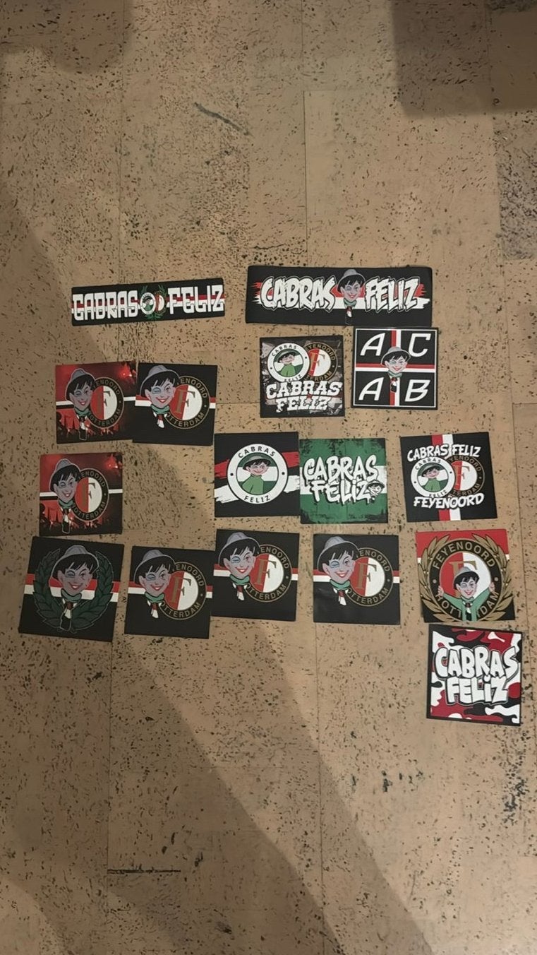 Cabras felix stickers, Verzenden, Winkel, Super of Benzinepomp, Zegels, Bonnen of Punten