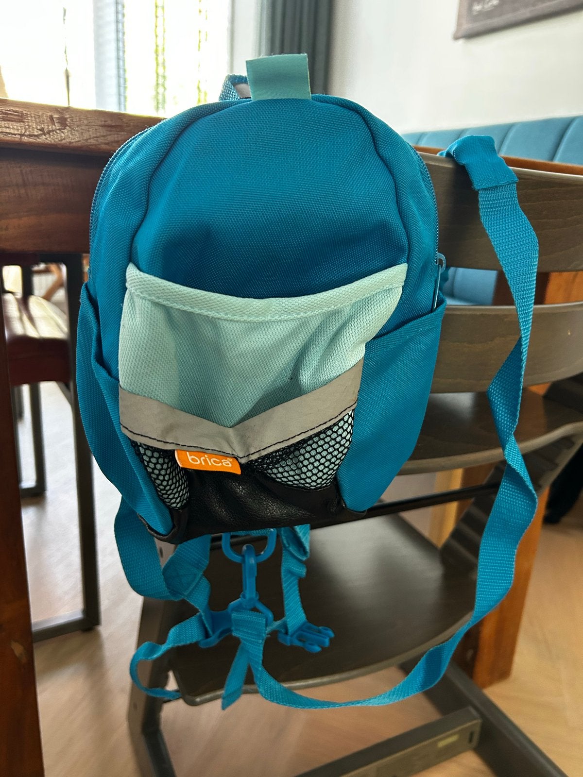 Brica Reis Rugzakje met Koord - Blauw, Ophalen of Verzenden, Gebruikt