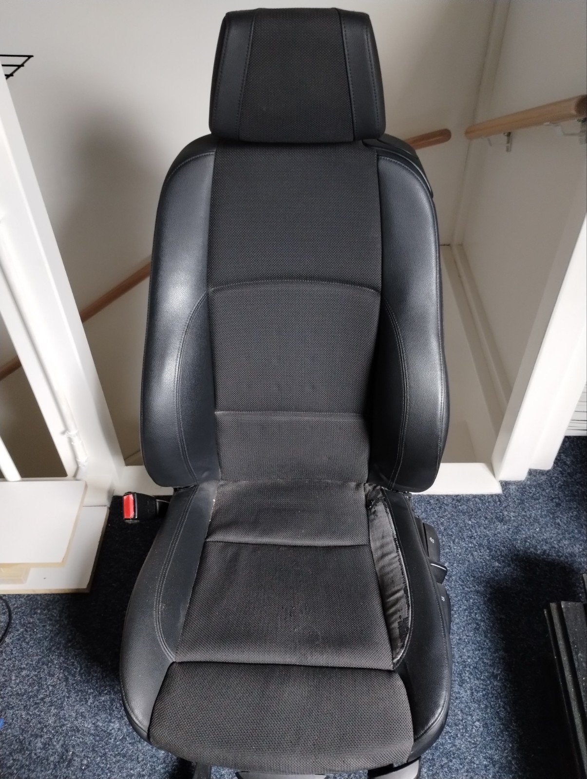 BMW E81/E82/E88 Bestuurdersstoel half leder, Auto-onderdelen, Interieur en Bekleding, Ophalen, Gebruikt, BMW