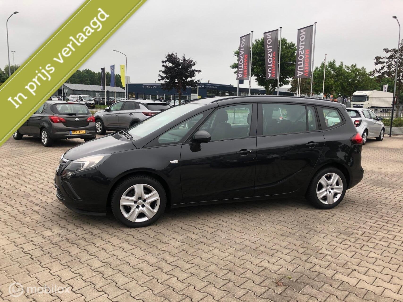 Opel Zafira Tourer 1.4 TURBO 140PK AIRCO CRUISE ELL PAK PDC, Voorwielaandrijving, Euro 5, Stof, Zwart