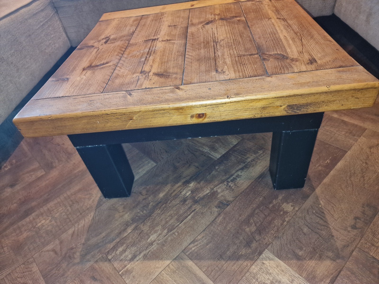 Salon tafel 30x30x40 cm - zelfde hout als eettafel, Ophalen, Minder dan 50 cm, Gebruikt, Vierkant