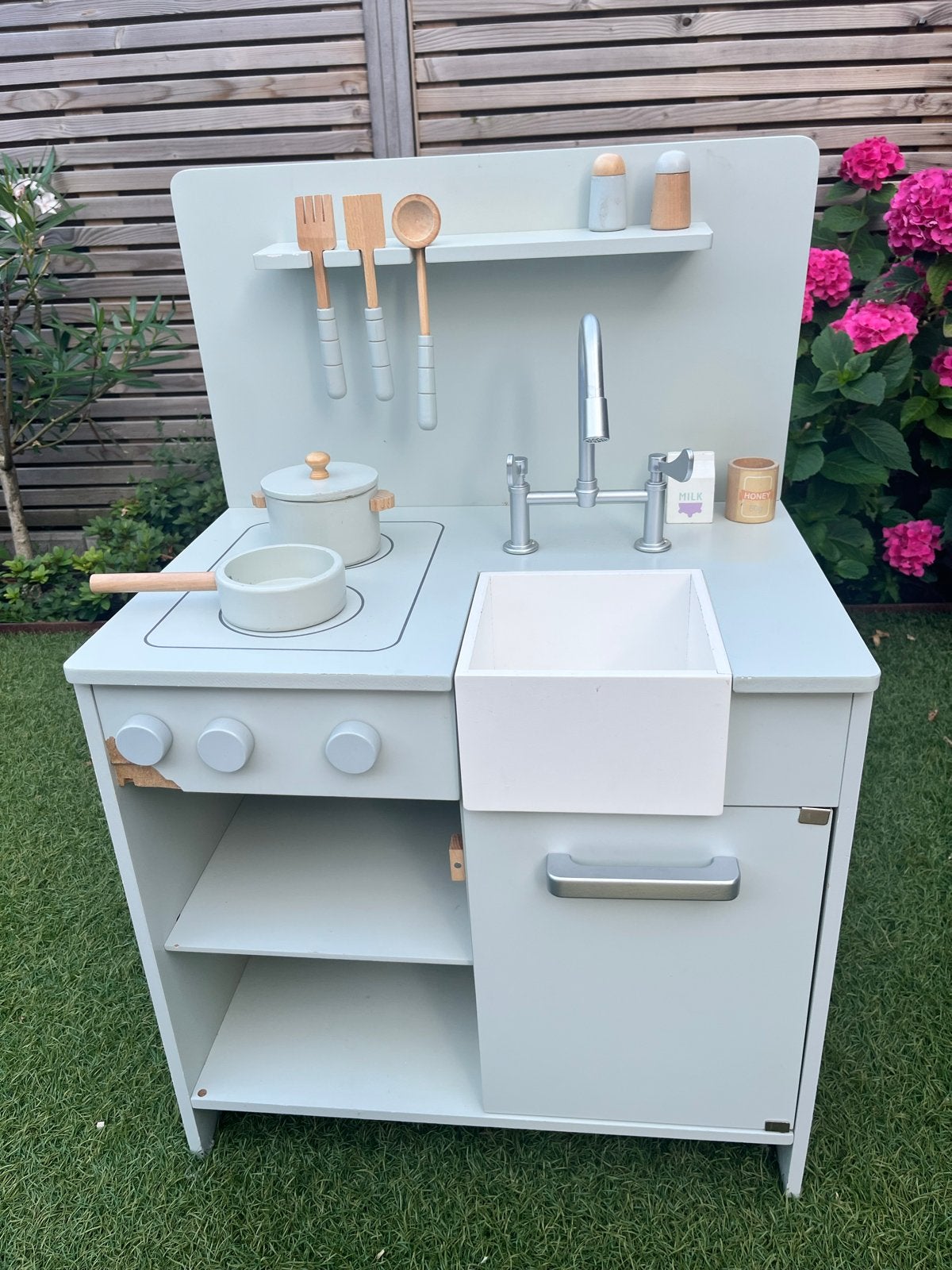 Petit Amelie Speelkeukentje met veel accessoires, Ophalen, Gebruikt, Hout, Speelkeuken