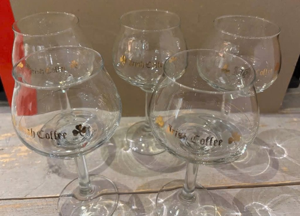 Vijf stuks fonkelnieuwe Irish Coffee glazen, Verzamelen, Glas en Borrelglaasjes, Ophalen of Verzenden, Nieuw, Overige typen