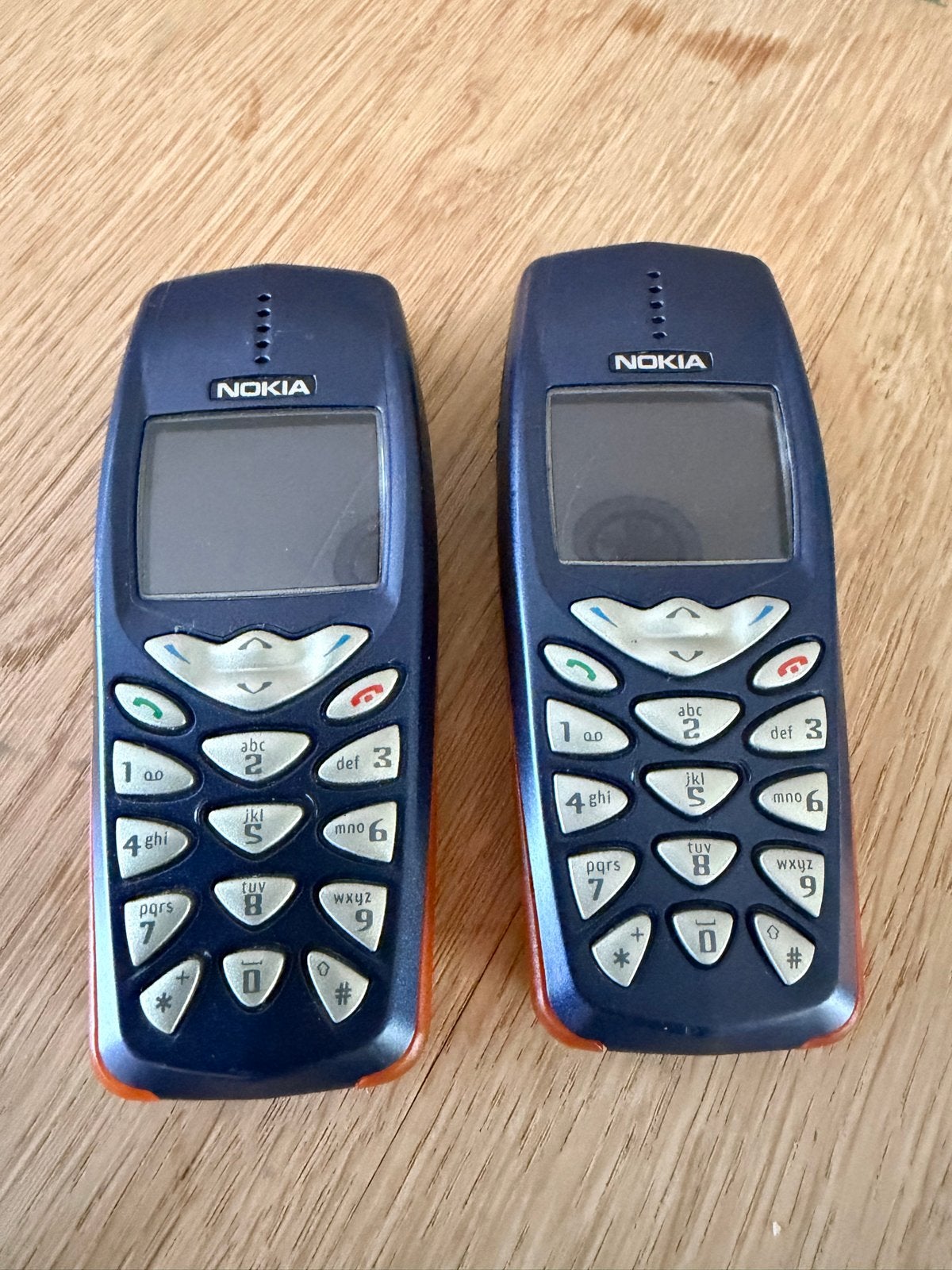 2x Nokia 3510i vintage mobiele telefoon – zeer nette staat, Gebruikt, Blauw, Geen camera, Fysiek toetsenbord