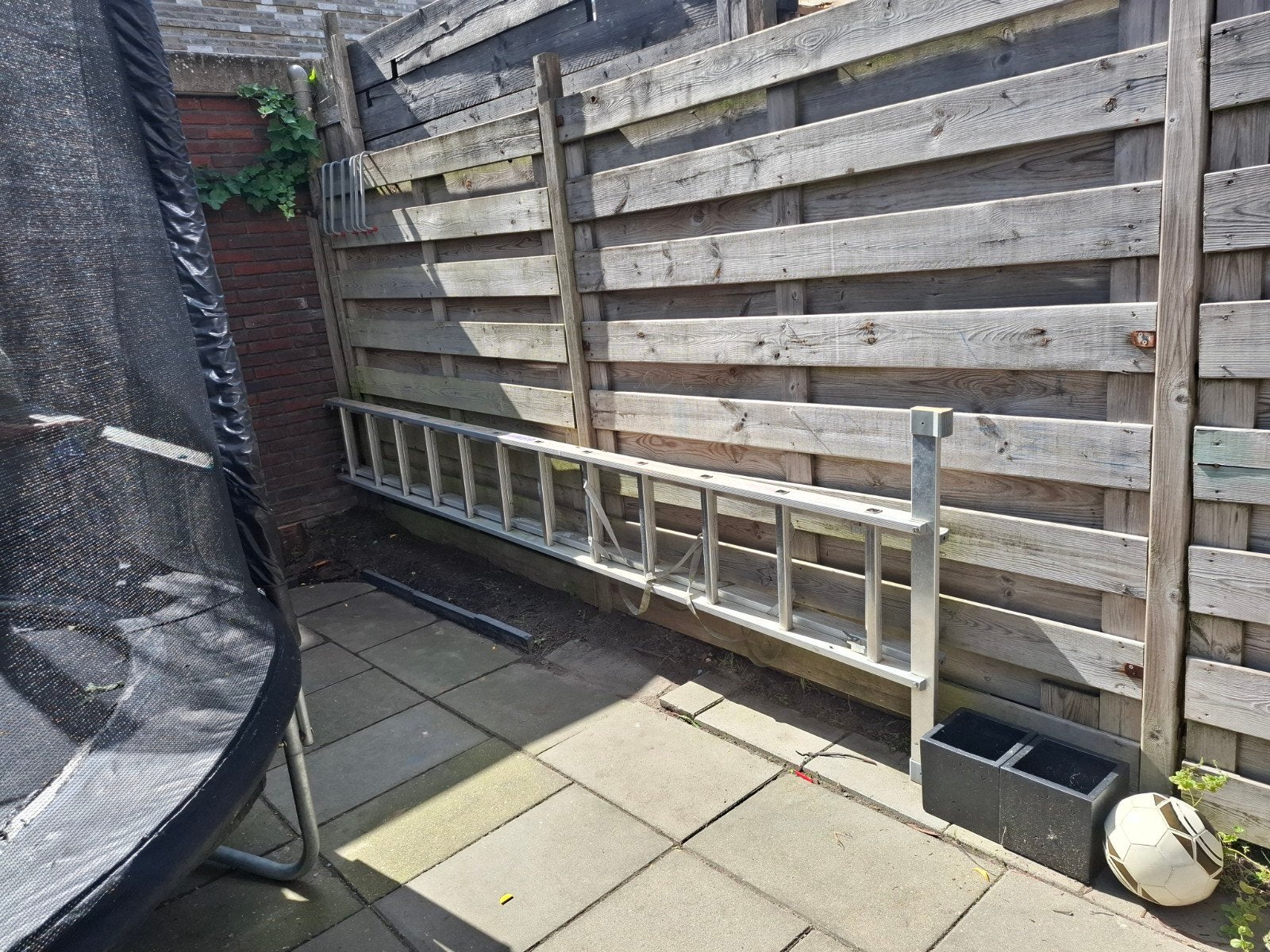 hymer ladder, Ophalen, IJzer