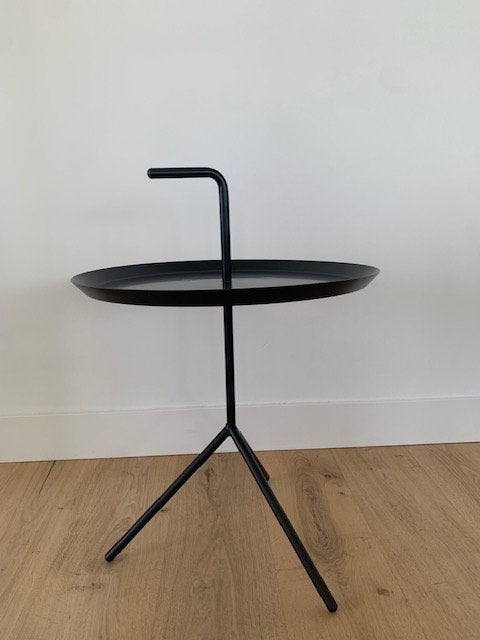 HAY DLM bijzettafel doorsnee 48cm ZGAN, Minder dan 55 cm, Metaal of Aluminium, Rond, Zo goed als nieuw