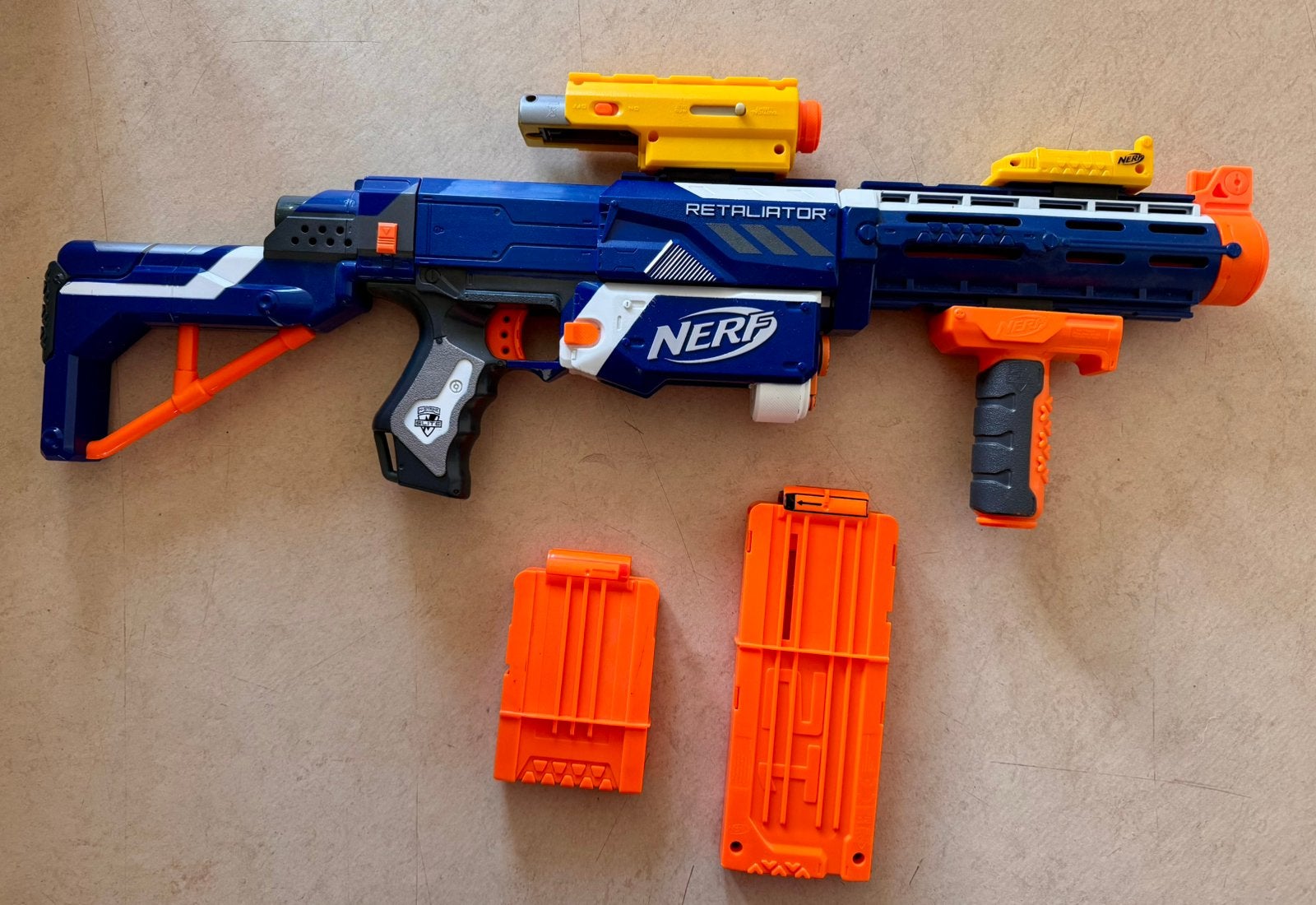 NERF N-Strike Elite Retaliator, Ophalen, Zo goed als nieuw