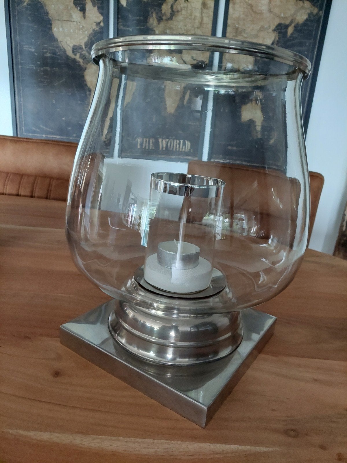 Groot windlicht 37 cm hoog, Ophalen, Gebruikt, Windlicht
