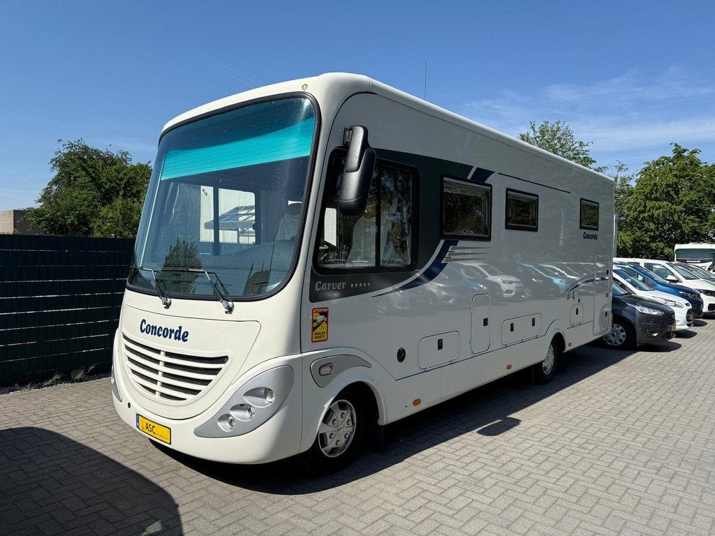 Concorde Carver iveco - 821 - Queensbed - 2 x Airco - Luchtv, Caravans en Kamperen, Campers, Concorde, Ringverwarming, All Selection Cars
