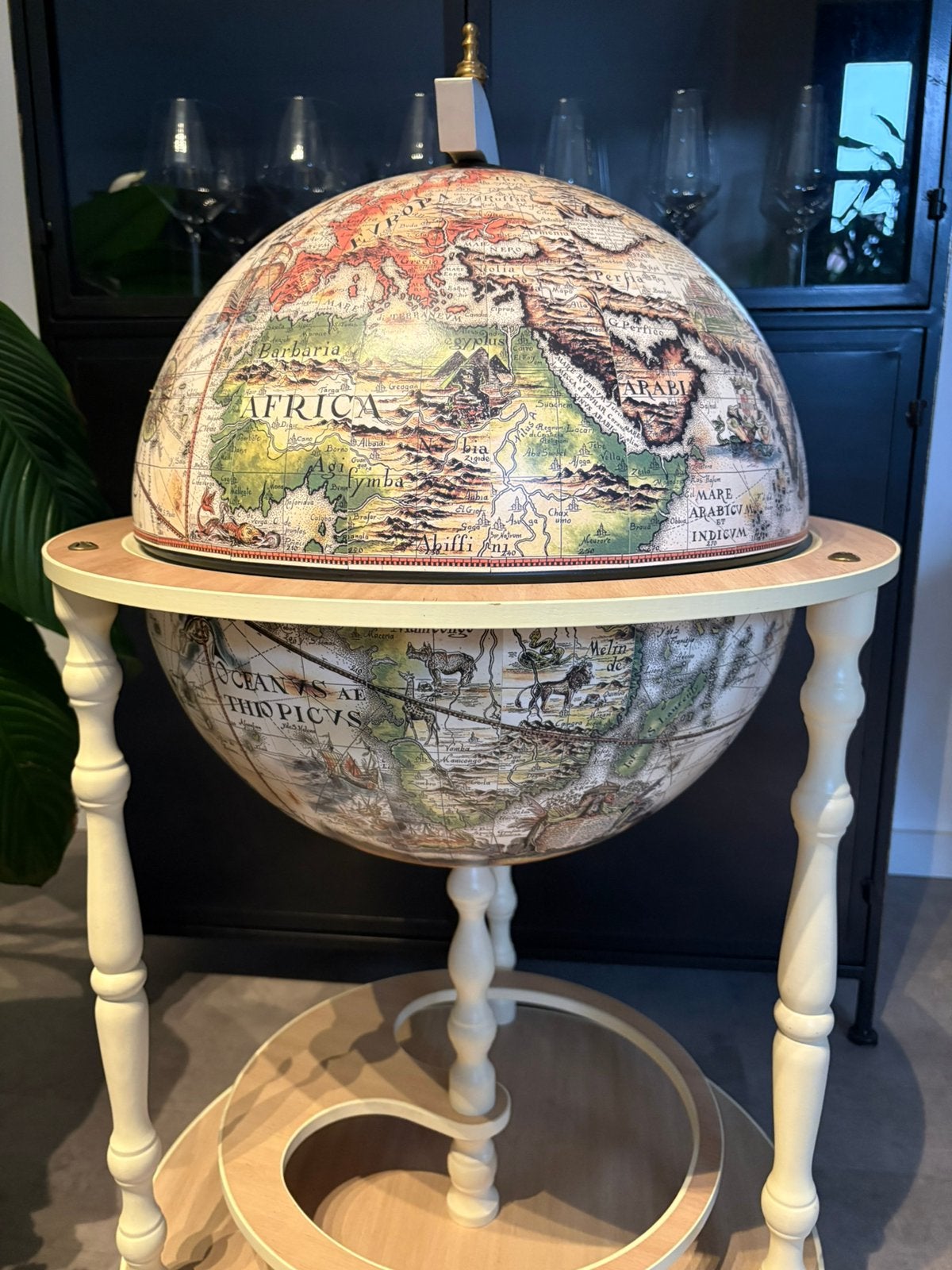 Zoffoli bar globe drank wereldbol barglobe minibar globebar, Huis en Inrichting, Ophalen of Verzenden, Zo goed als nieuw