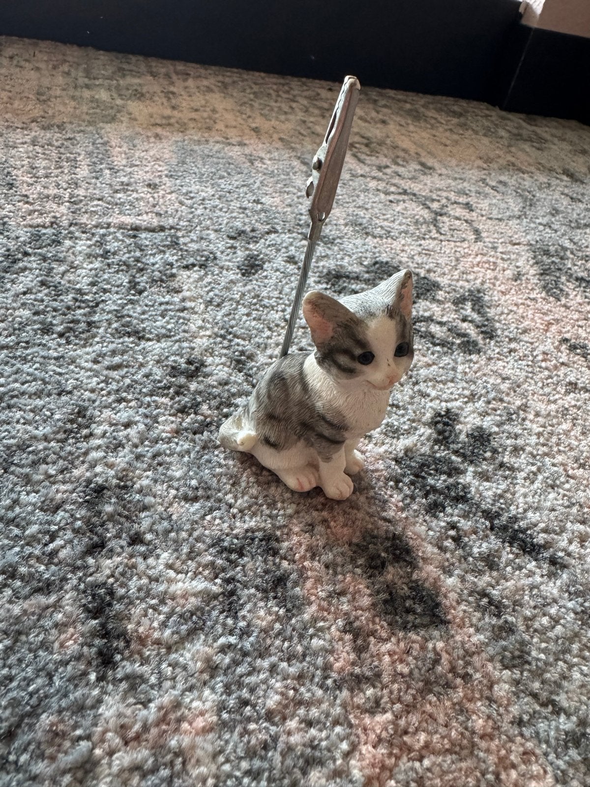Schattig Kattenbeeldje met Notitiehouder, Verzamelen, Dierenverzamelingen, Ophalen of Verzenden, Zo goed als nieuw, Hond of Kat