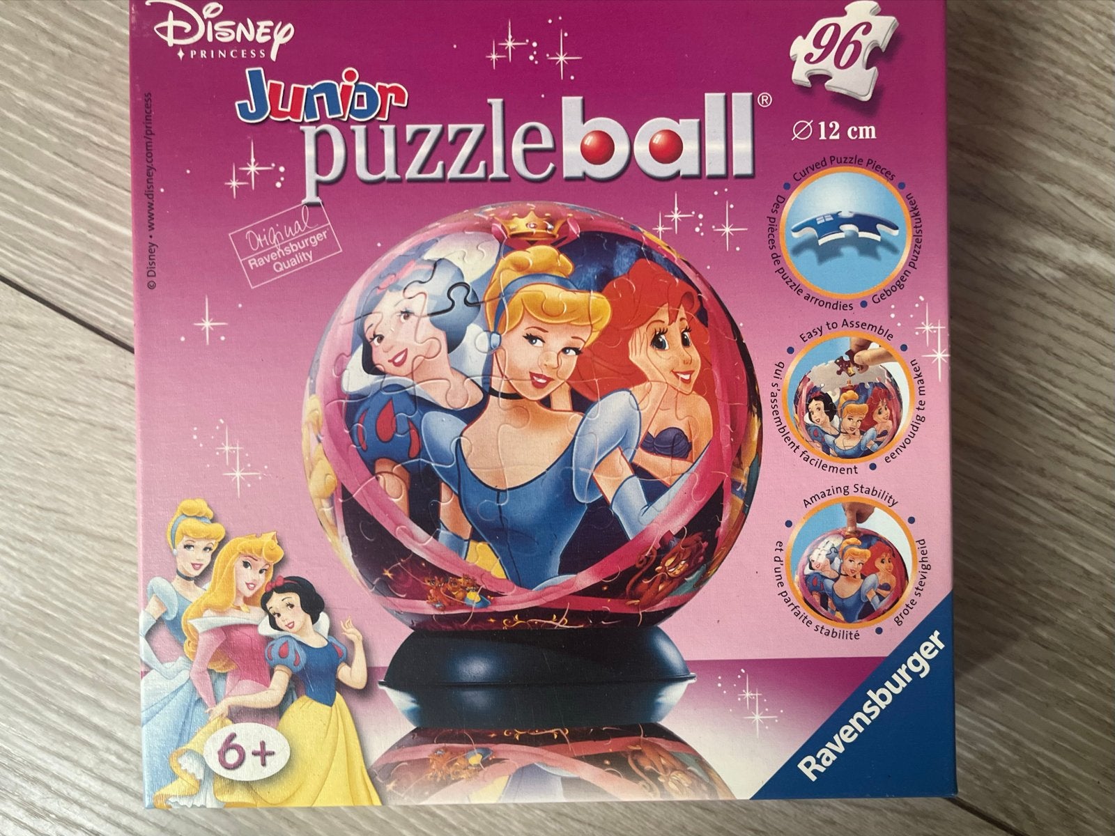 Disney Princess Junior Puzzleball 96 stukjes Ravensburger, Ophalen of Verzenden, Meer dan 50 stukjes, Nieuw, 6 jaar of ouder