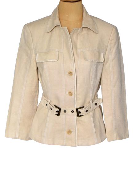 Strenesse linnen/zijde jasje, blazer, Mt. 36 / S, Overige kleuren, Strenesse, Verzenden, Zo goed als nieuw
