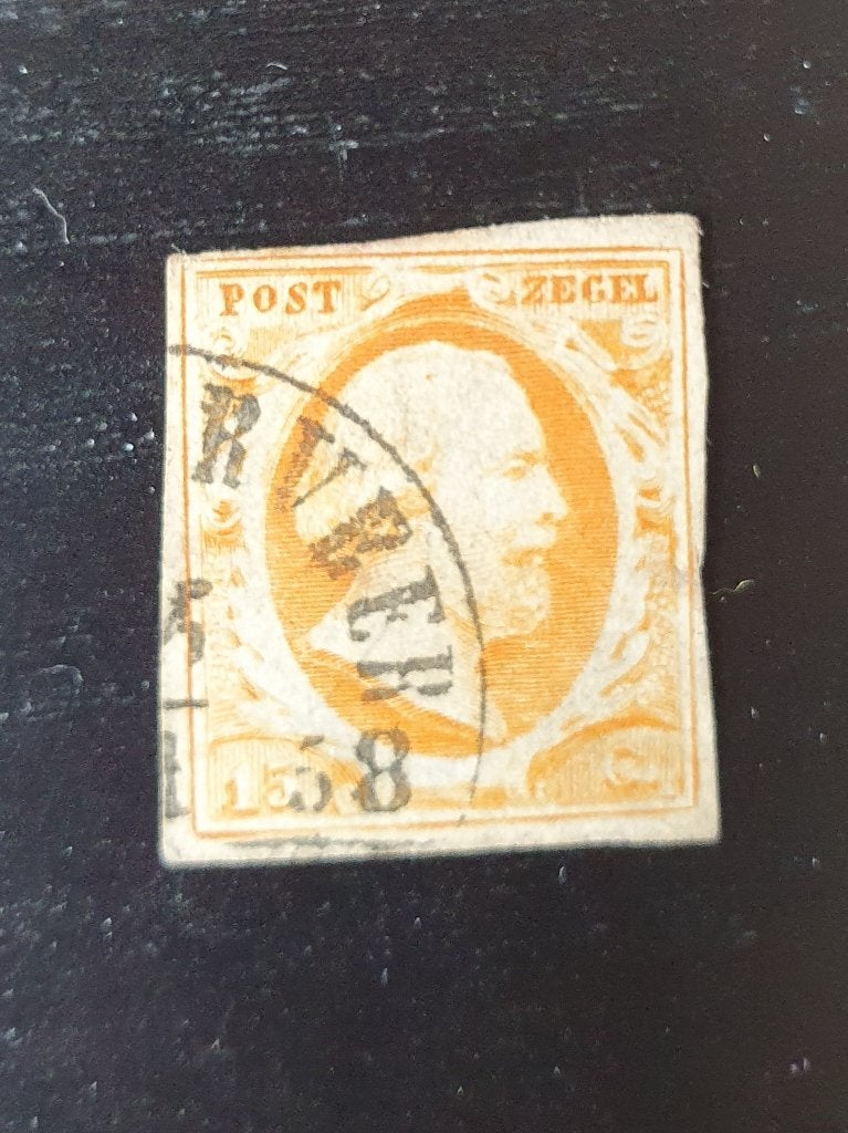 Nederland 1852 Willem III NVPH 3 gestempeld, Postzegels en Munten, Postzegels | Nederland, Verzenden, T/m 1940, Gestempeld