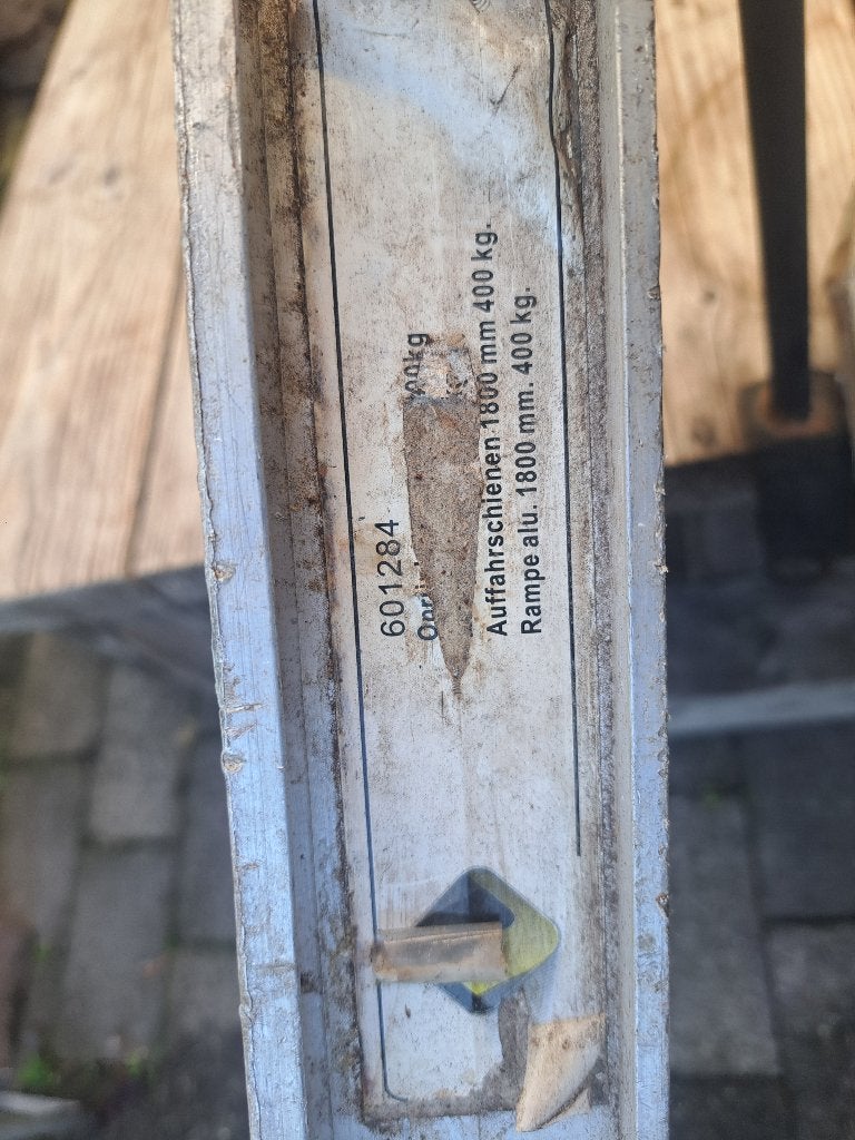 Aluminium oprijplaten 1800 mm, 400 kg draagvermogen, Ophalen, Gebruikt