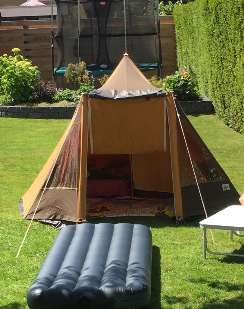 Tweepersoons retro tent, Caravans en Kamperen, Ophalen of Verzenden, Gebruikt, Tot en met 2