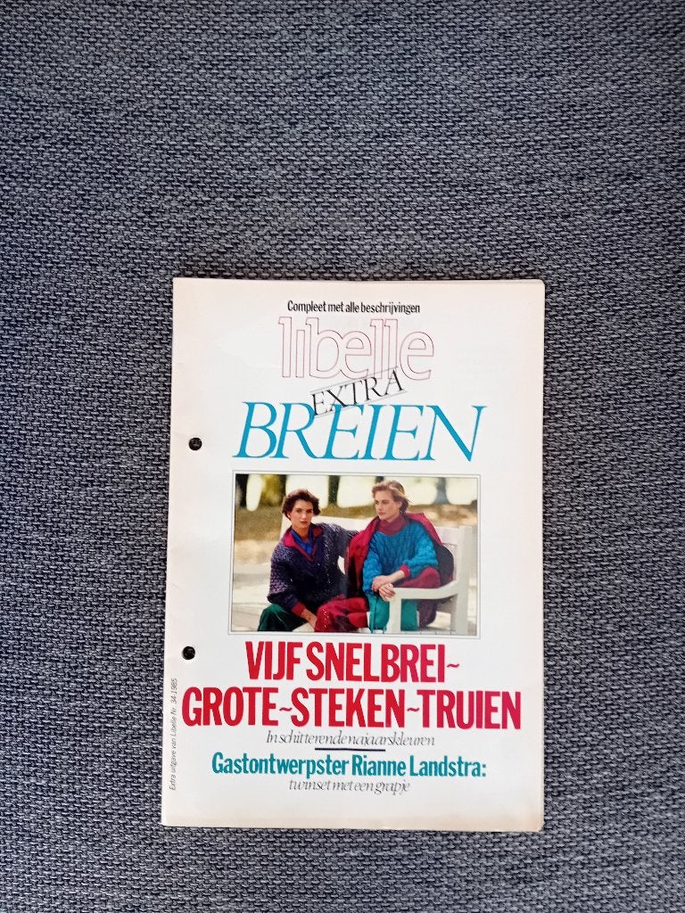 Libelle 5 snelbrei grote steken truien, Ophalen, Gebruikt, Breien, Patroon of Boek