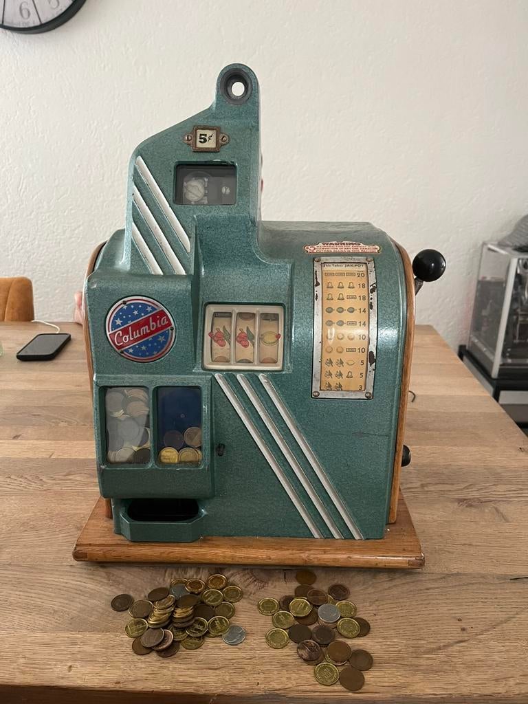 Groetchen Columbia toonbank speelautomaat, Euro, Ophalen of Verzenden, Zo goed als nieuw