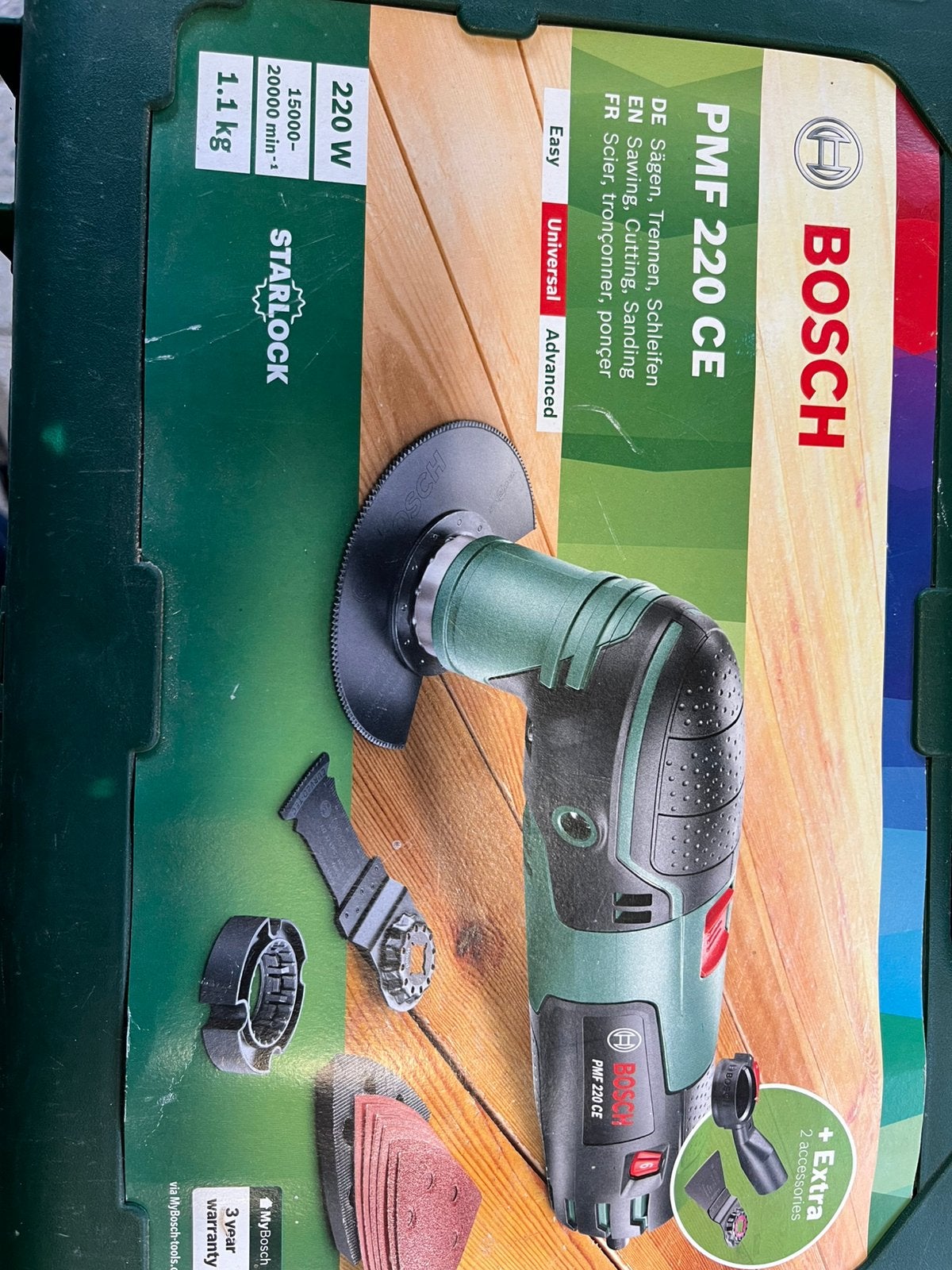 Bosch PMF 220 CE Multitool in koffer, Doe-het-zelf en Verbouw, Ophalen of Verzenden, Gebruikt, Multitool, Bosch