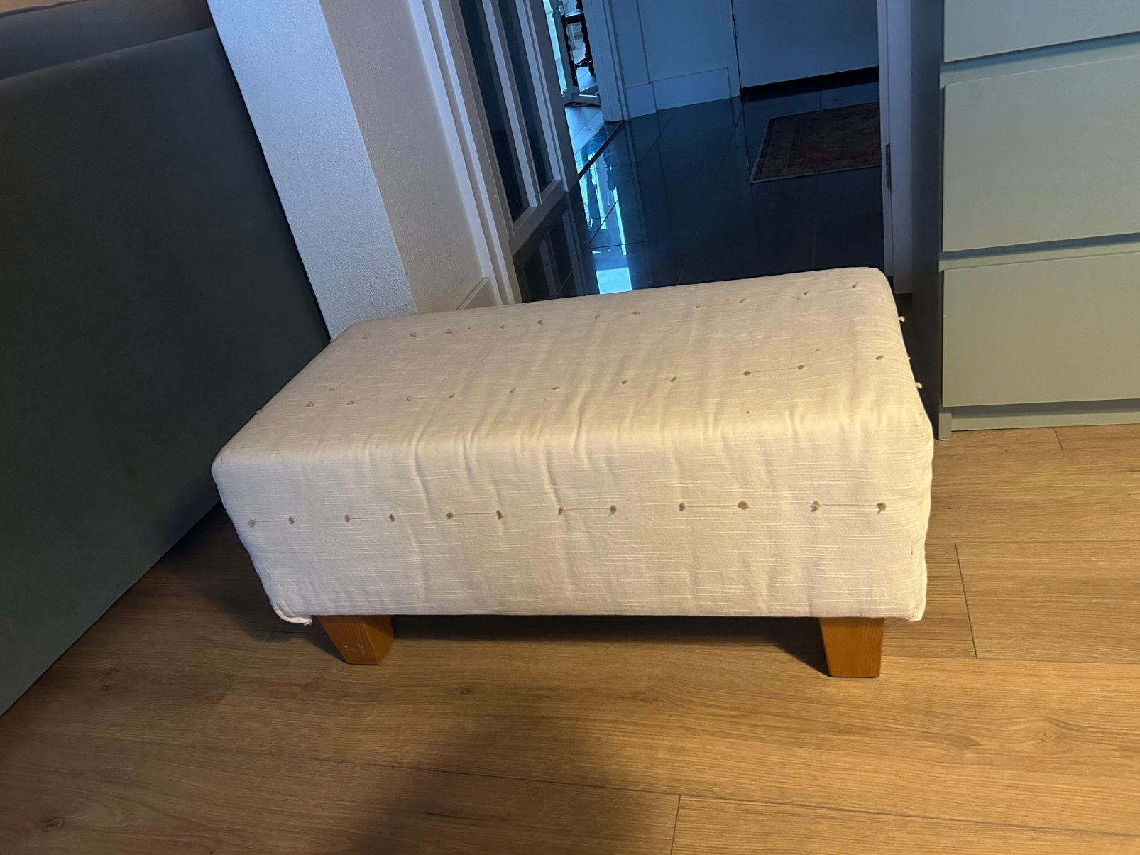 Hocker / voetenbankje, Ophalen, Rechthoekig