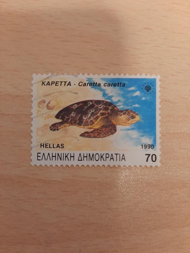 Griekenland schildpad, Verzenden, Griekenland, Gestempeld
