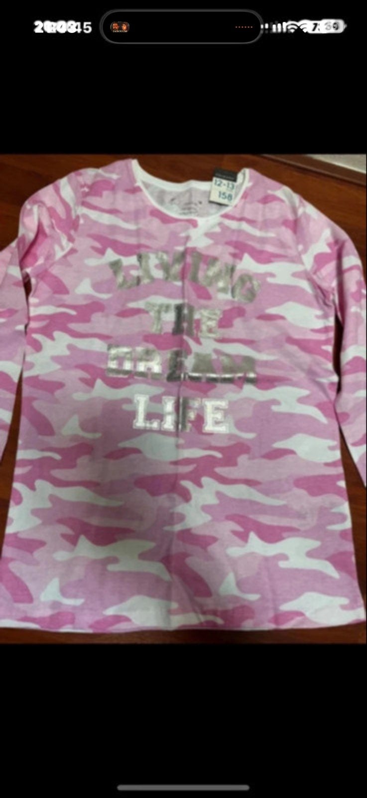 Nieuw roze camouflage shirt maat 158, Kinderen en Baby's, Kinderkleding | Maat 158, Ophalen, Nieuw, Meisje, Shirt of Longsleeve