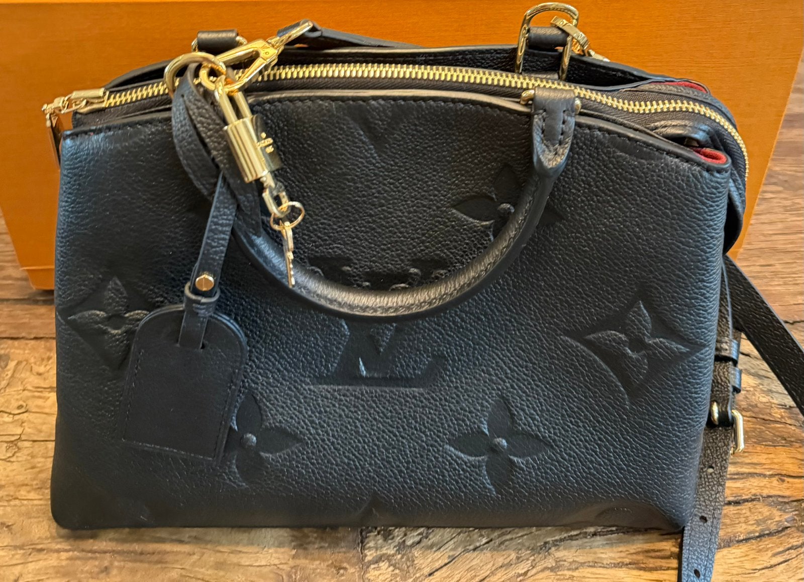 Louis Vuitton Petit Palais PM - z.g.a.n., Ophalen of Verzenden, Zo goed als nieuw, Zwart, Handtas