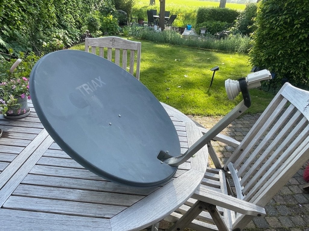 satellietschotel, Audio, Tv en Foto, Schotelantennes, Ophalen, Gebruikt, (Schotel)antenne, Overige merken