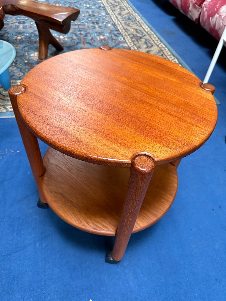 Danish Design Deens Vintage Teak Japandi Trolley, Ophalen, Teakhout, 50 tot 100 cm, Zo goed als nieuw