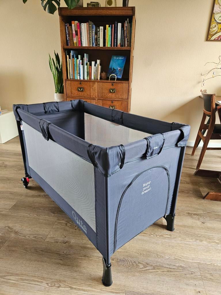 Qute Q-dream campingbedje, Kinderen en Baby's, Babywiegjes en Ledikanten, Ophalen, Gebruikt, Reisbedje